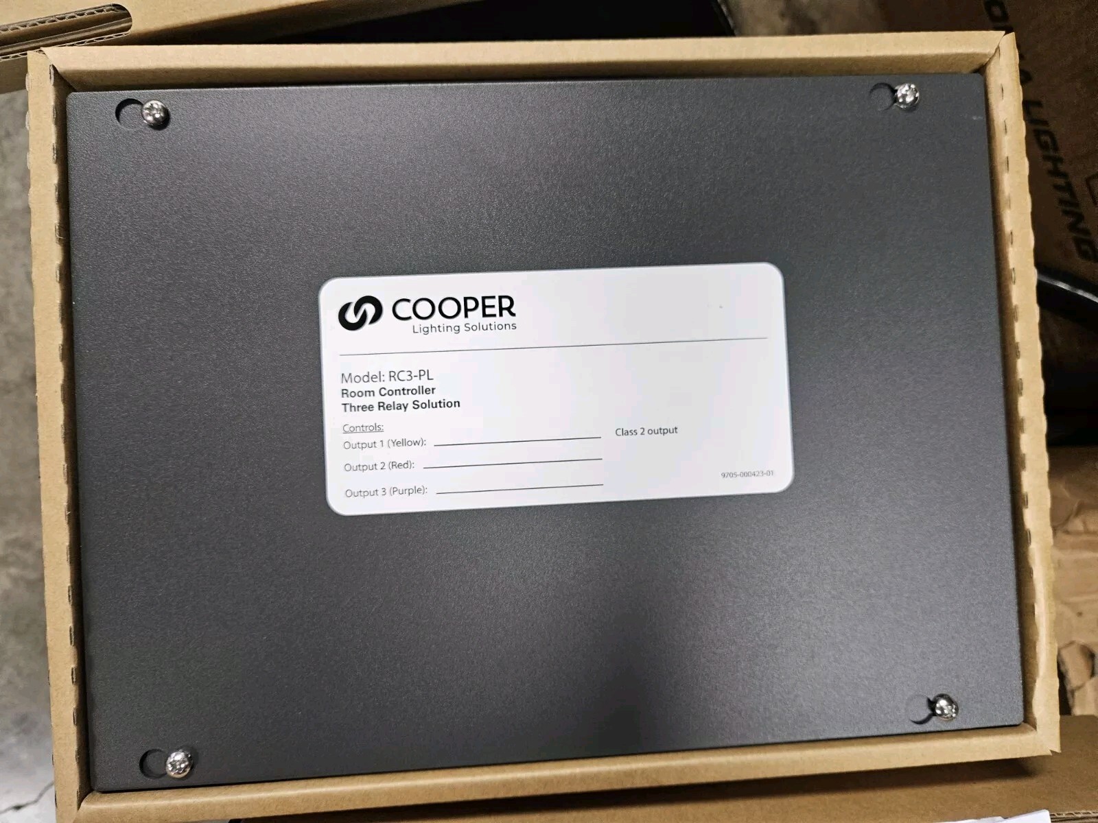 Cooper – RC3-PL Room Controller PL 3 Zone Switching (1ea New)