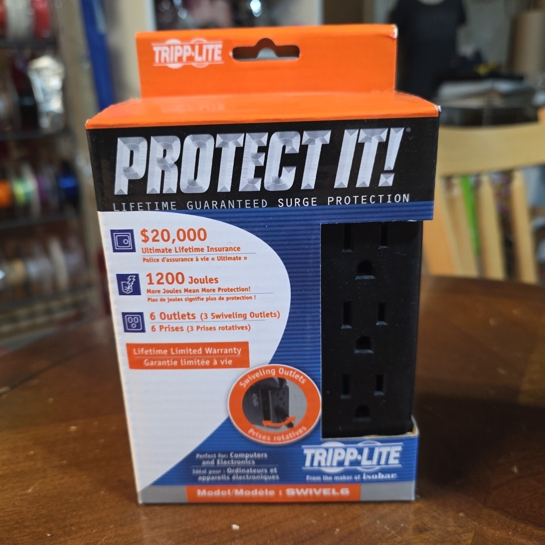 TRIPP LITE BY EATON Protect It! 1,200-Joules Direct Plug-in