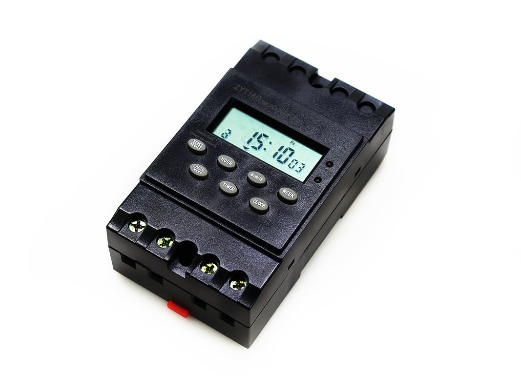 12V Timer Switch 25A Programmable Digital LCD Display Auto On Off Relay