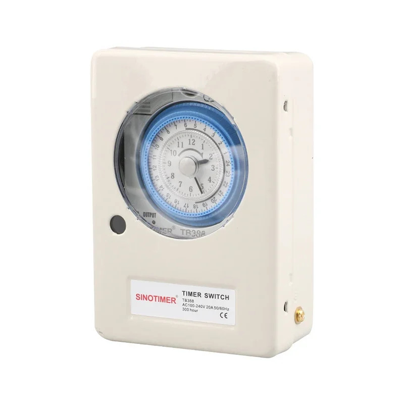 Quartz Timer Switch 100-240V 20A DIN Rail 24H 15Min Waterproof Mechanical Tools