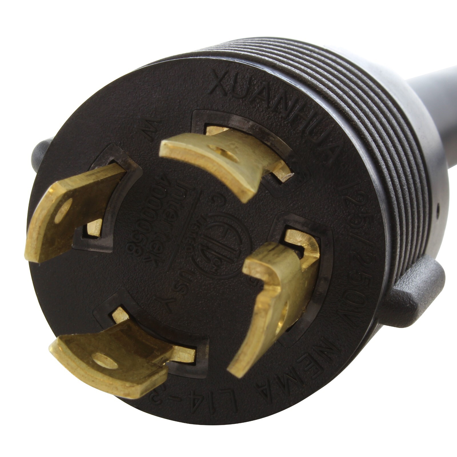 5ft NEMA L14-30 Male Plug to 4 Household Outlets With Indicator Lights And Cover