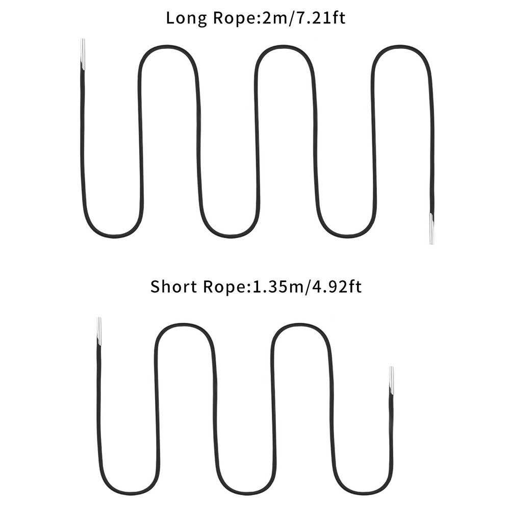 Replacement Cord for Long Cord: 78.74 Inches, Short 53.15 Black