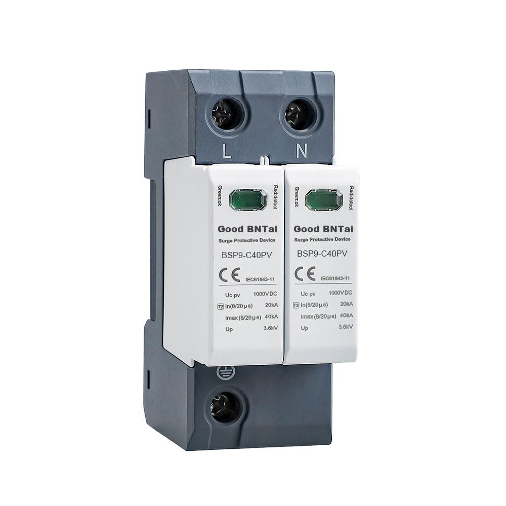 BSP9C40PV 2P 40KA 1000VDC DC Voltage Surge Protective Device DIN Rail Mount