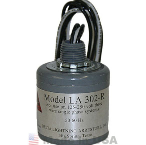 Delta LA302R 125‑250V AC Lightning Arrestor Single Phase 3 Wire Surge Protector