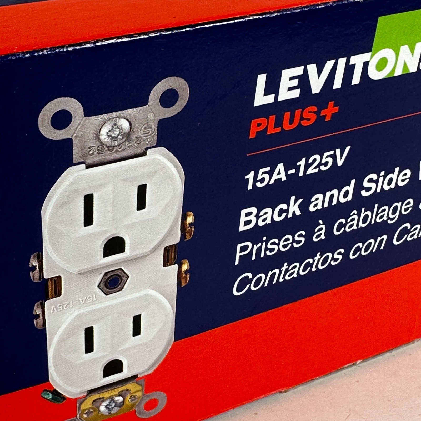 Leviton Commercial Grade Duplex Outlets White 10 Pack 15A 125V