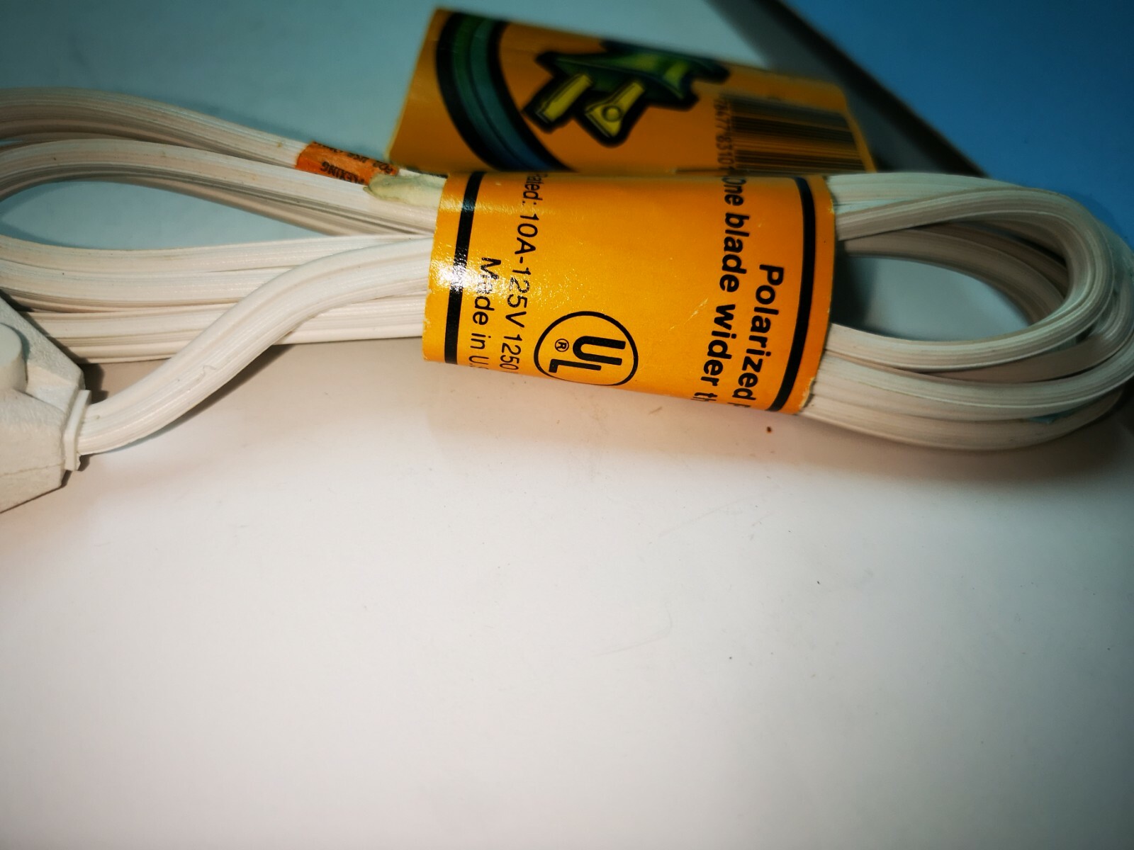 2-PK Leviton WHITE 6-FT Safety Extension POWER CORD 10A 125V 1250W NEW 2541-6