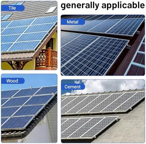 10Pcs L Foot Solar Mount, Aluminum Alloy Photovoltaic Panel Mounting Bracket, Ph