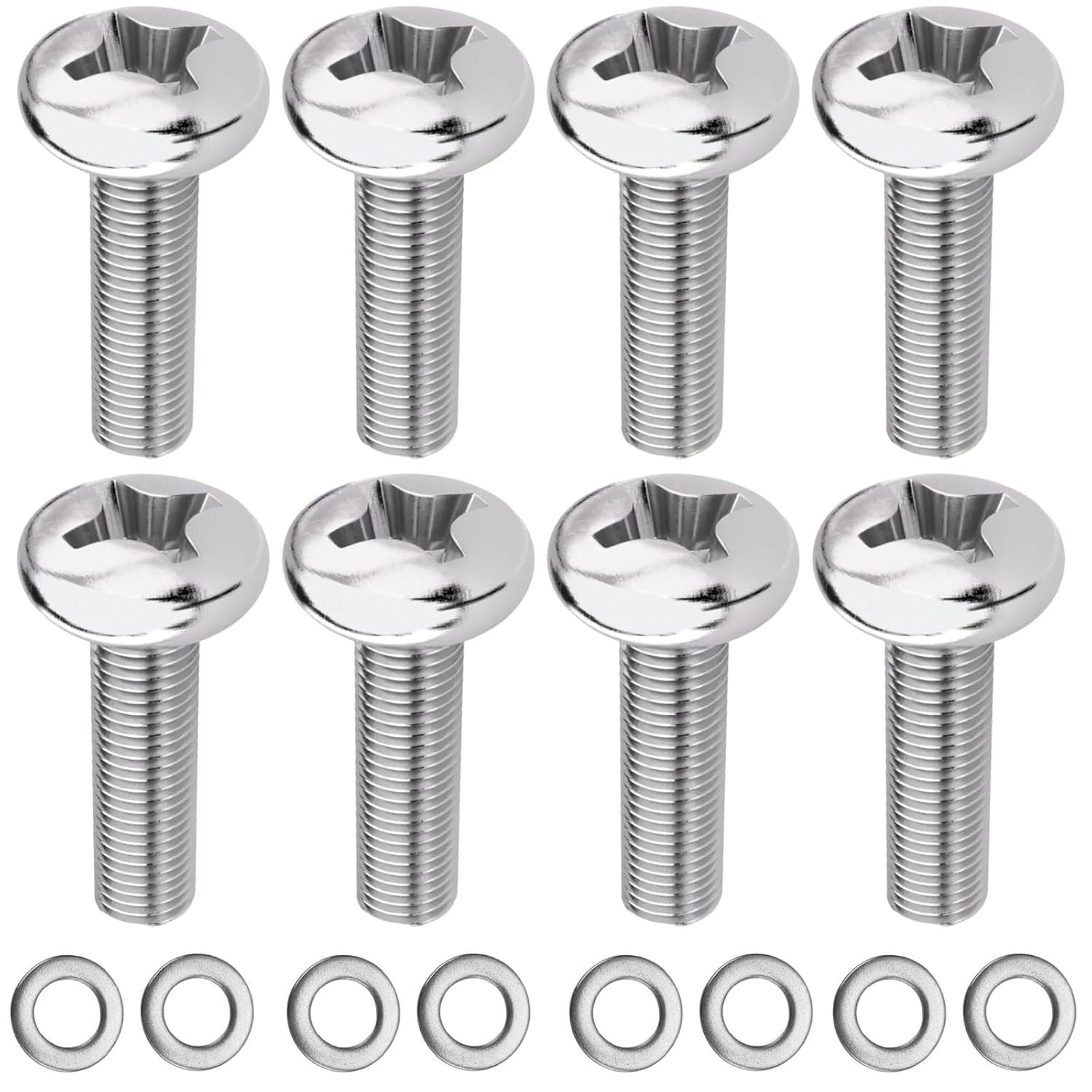 M4 10mm TV/Monitor Wall Mount Screws for 75x75mm and M4-10mm, Stainless Steel