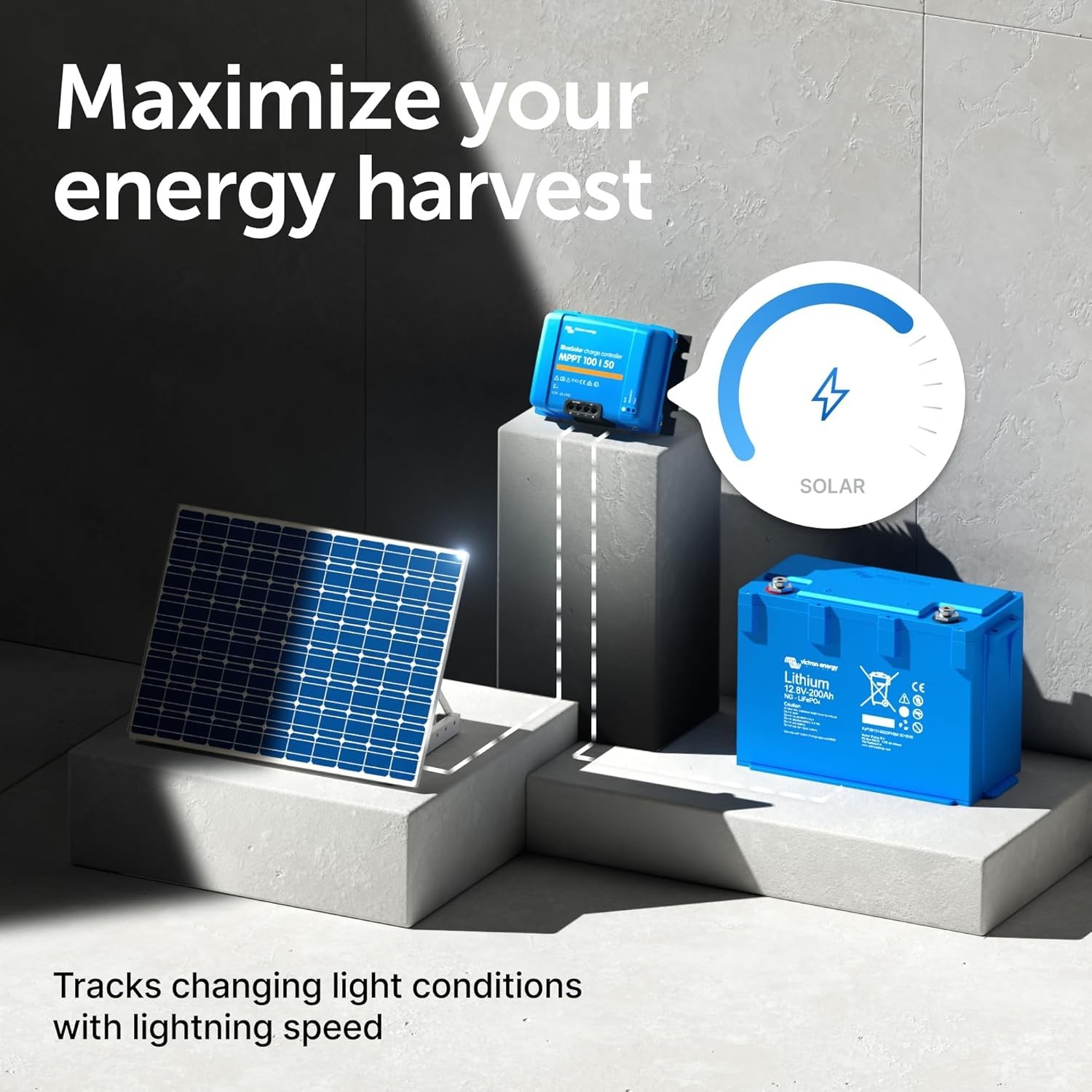 Victron MPPT Charge Controllers for Solar Panels Bluetooth 100V, 50 A