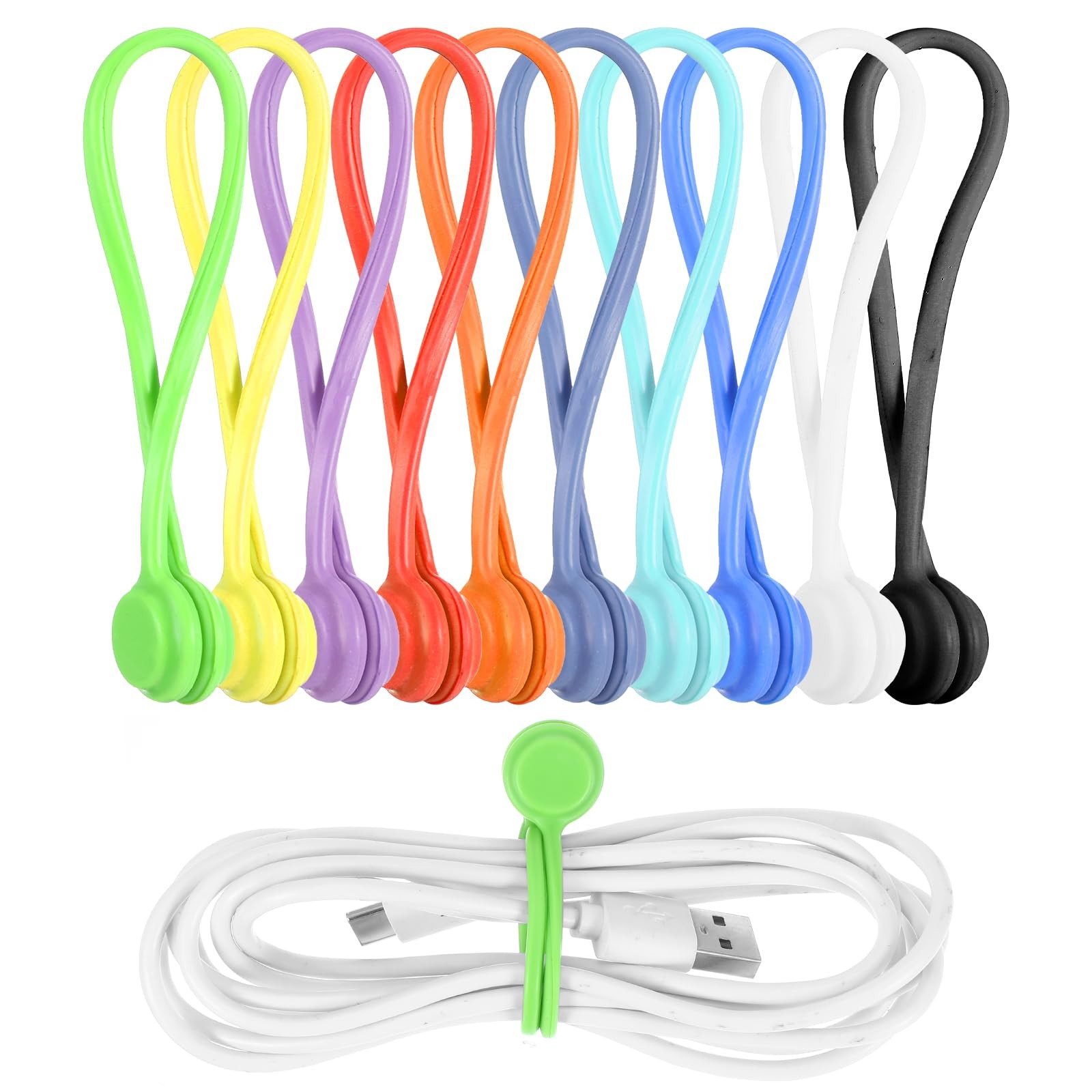 Red, Black, White, Gray, Purple, Green, Dark Blue, Light Yellow-green, Orange