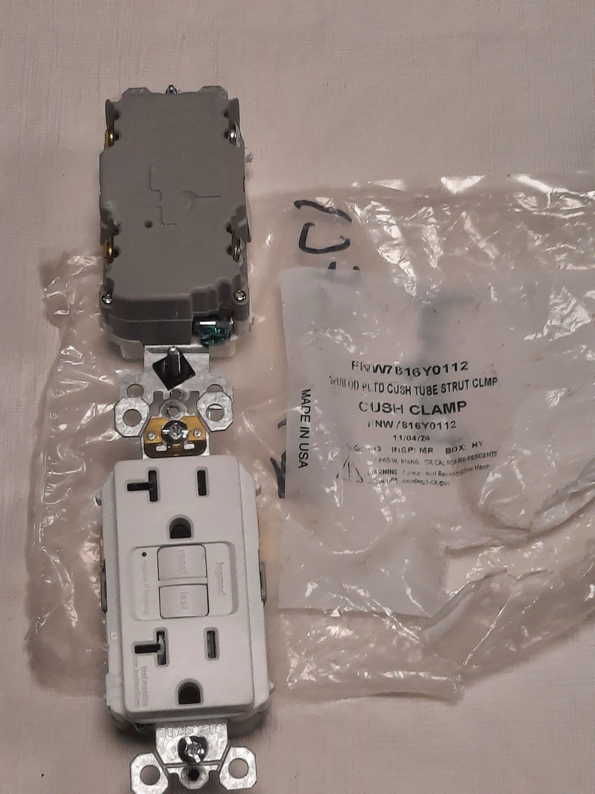 Legrand 20a GFCI With Covers. White. Preowned, Excellent Condition Lot Of 2