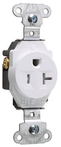 Tamper Resistant Receptacle 20 Amp Single Back and Side Wire TR5351WCC8