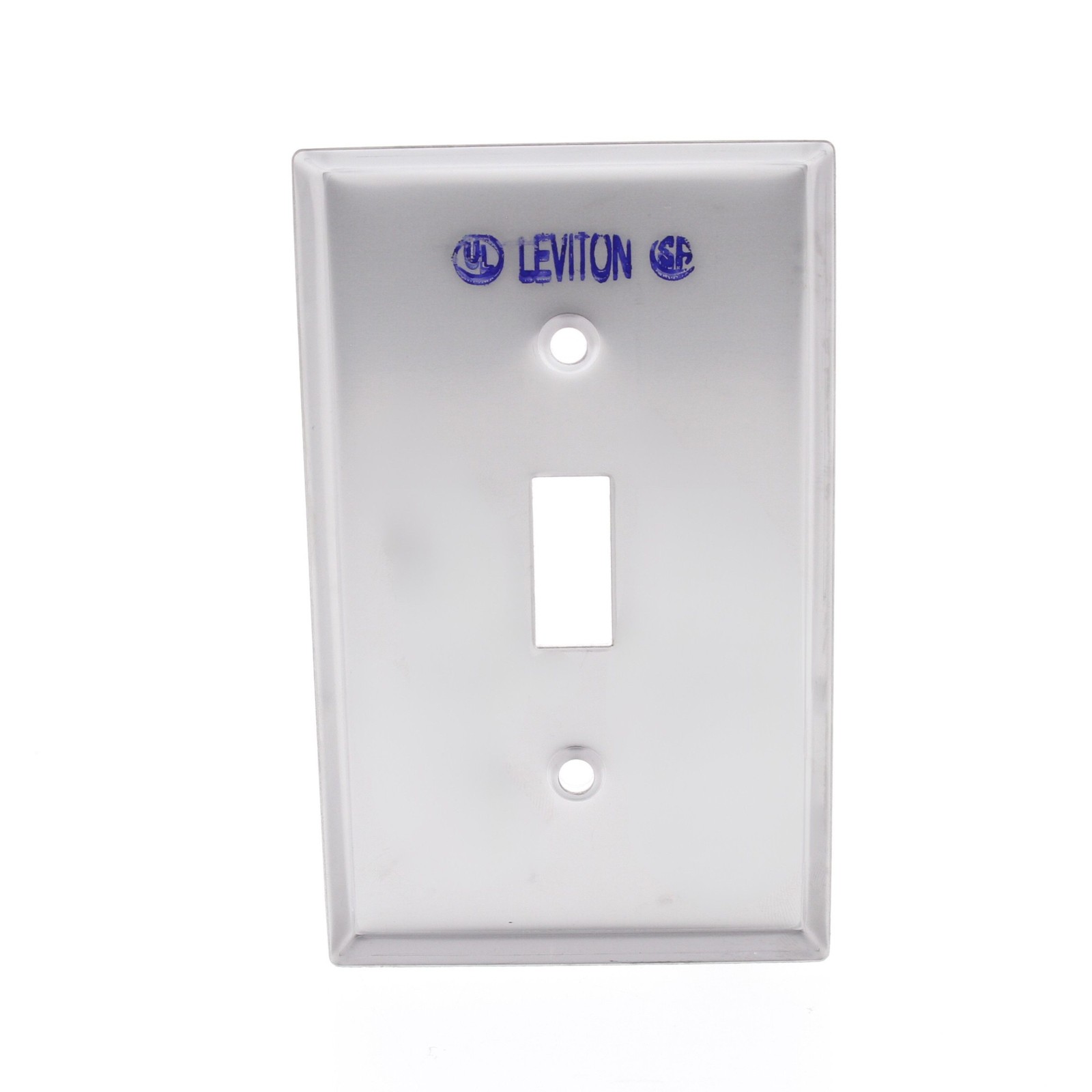 Leviton NON-MAG Stainless Steel 1-Gang Toggle Switch Cover Wall Plate 84001-40
