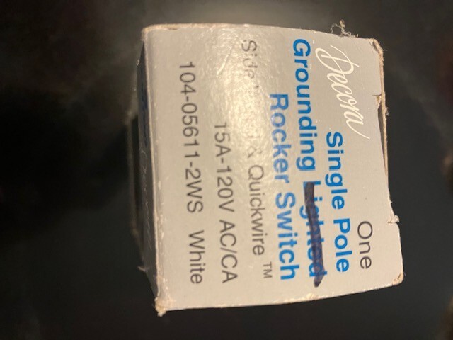 11 pieces LEVITON  WHITE 15A-120V Decora Switch Single pole