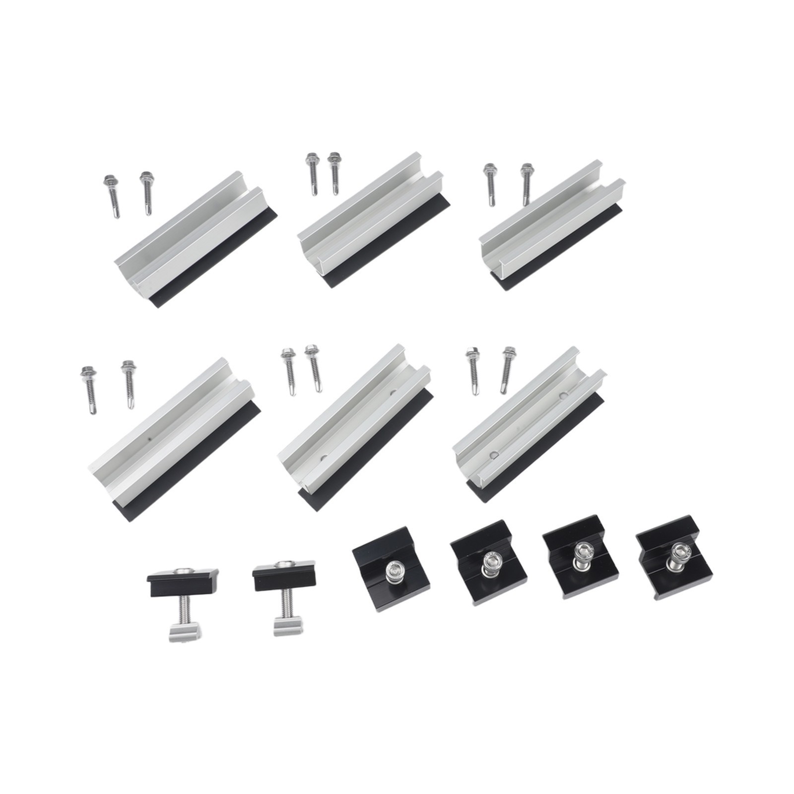 Easy Install Solar Panel Mount Kit for Flat Roofs and Yachts Aluminium Alloy