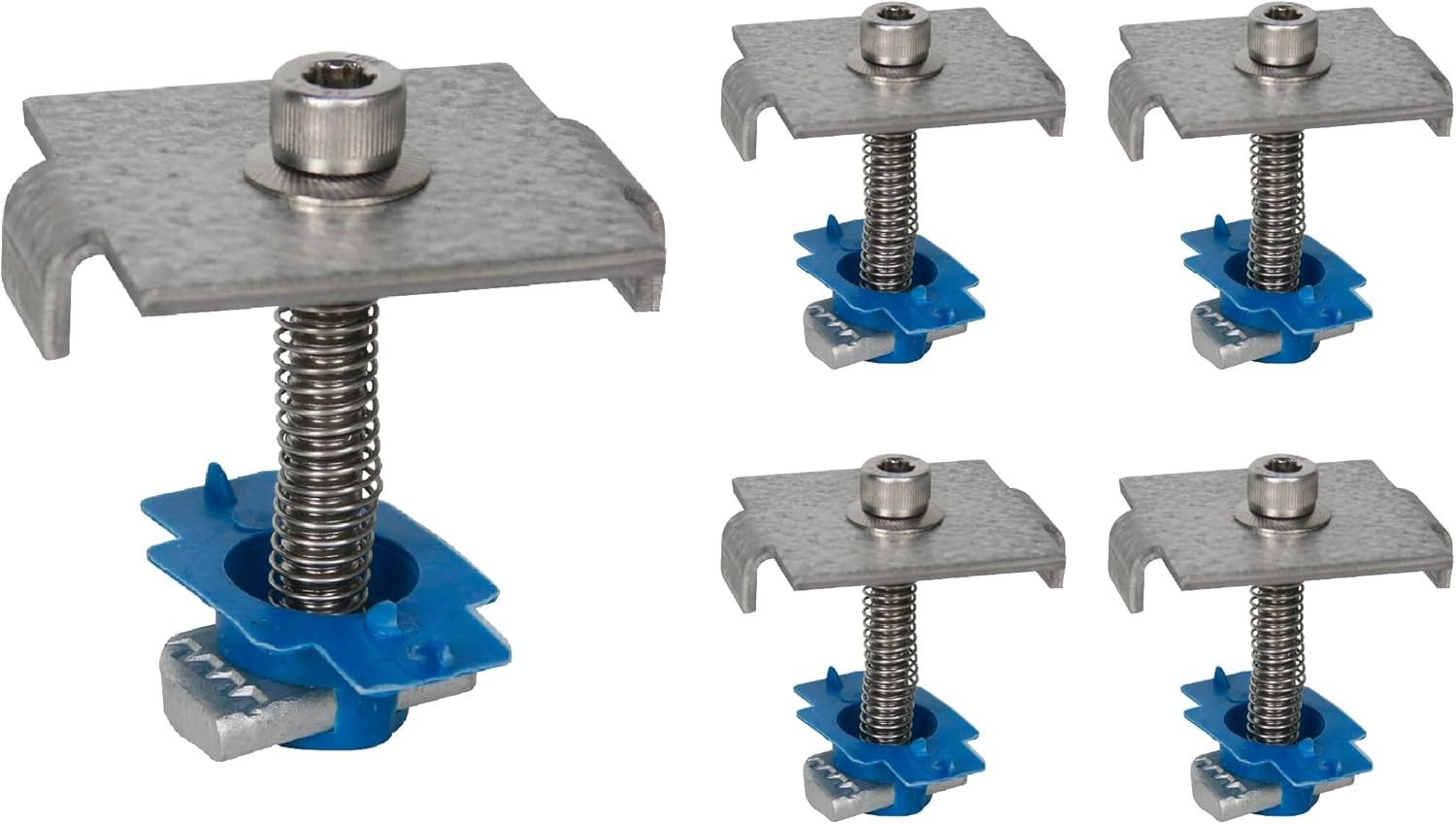 SPMC158-5PK Solar Panel Mid Clamps for 1-5/8 in. Steel Strut Channel, Solar…