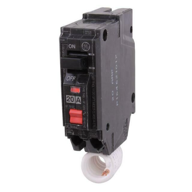 GE THQL1120GFTP Single Pole 20A GFCI Circuit Breaker