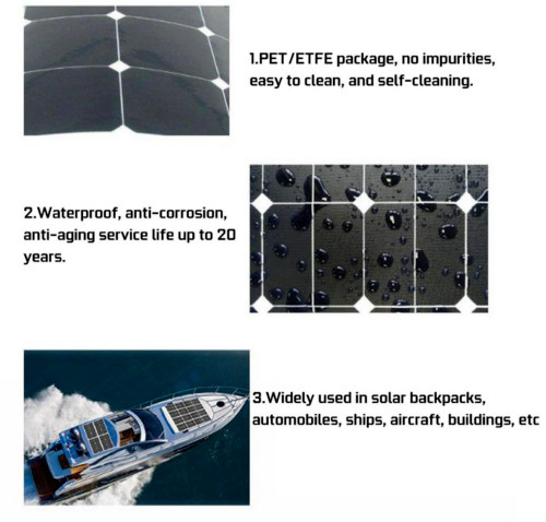 300W Flexible Solar Panel Module Battery Charger Kit Outdoor RV Marine Car 18V