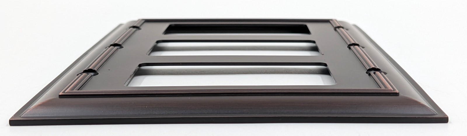 allen + roth “Cosgrove” Oil Rubbed Bronze Triple Decorator Wall Plate, 3 Gang