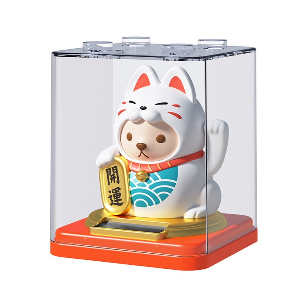 Lucky Cat with Moving Arms Perfect Addition to Car Office or Home Settings