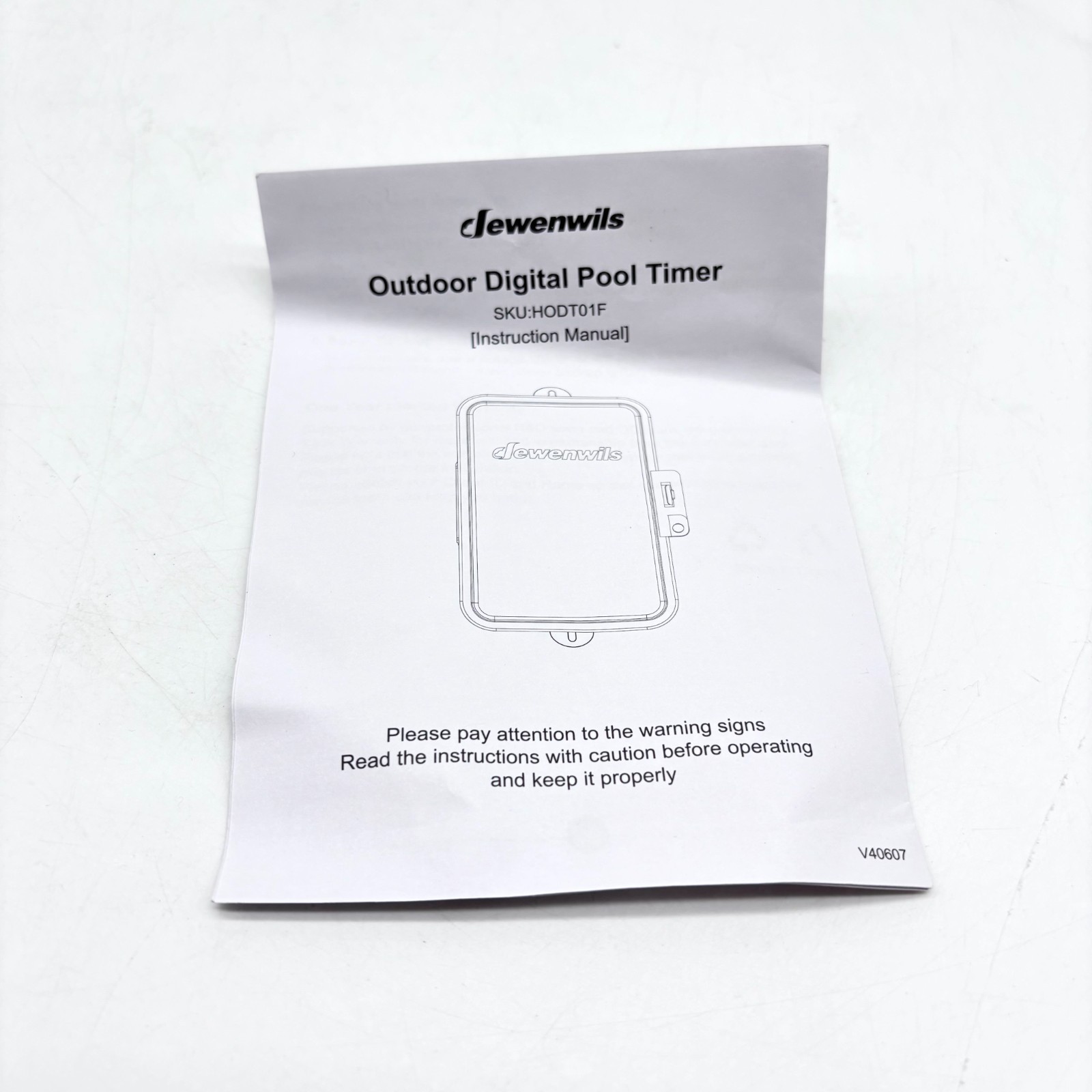 Outdoor Programmable Switch Digital Pool Timer 40A, 240V, 3HP Model HODT01F