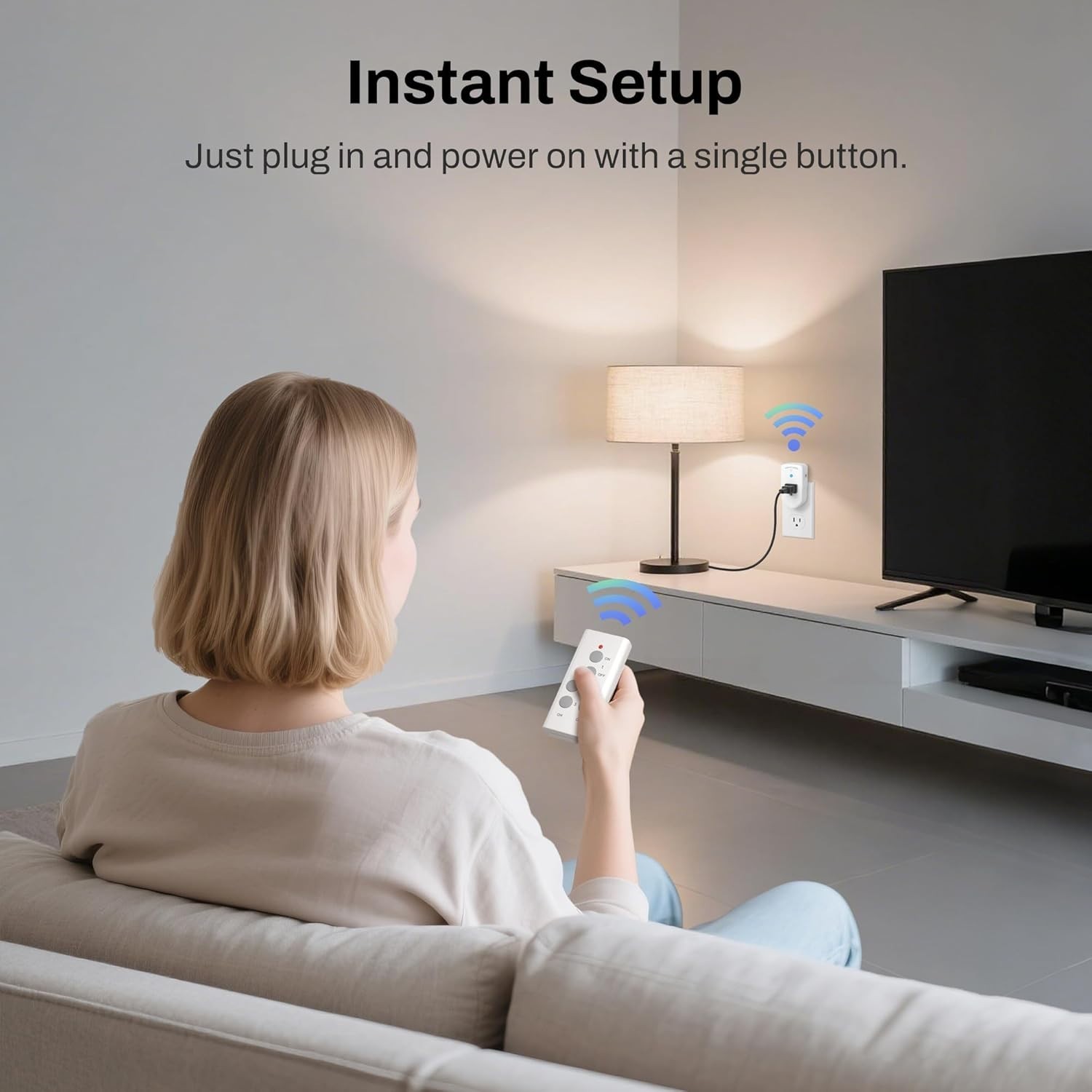 Wireless Remote Control Outlet with 100ft Range – Easy Appliance Management