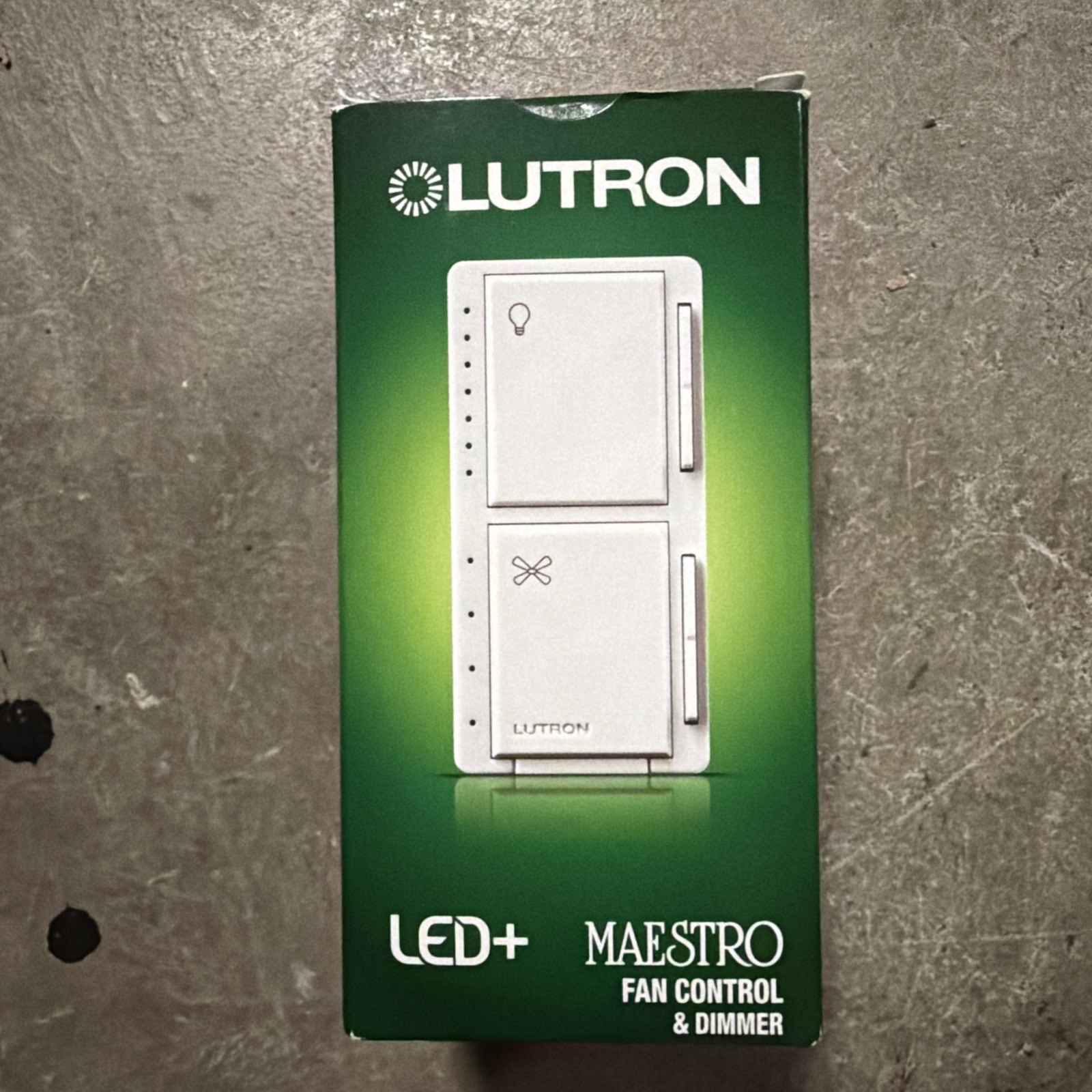 Lutron Maestro Fan Control & Light Dimmer LED Single Pole MACL-LFQH-WH White NEW