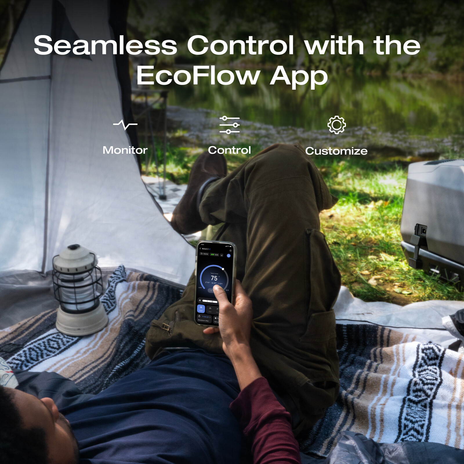 EcoFlow Portable Air Conditioner Wave 3 with Heater for Outdoor Camping Used
