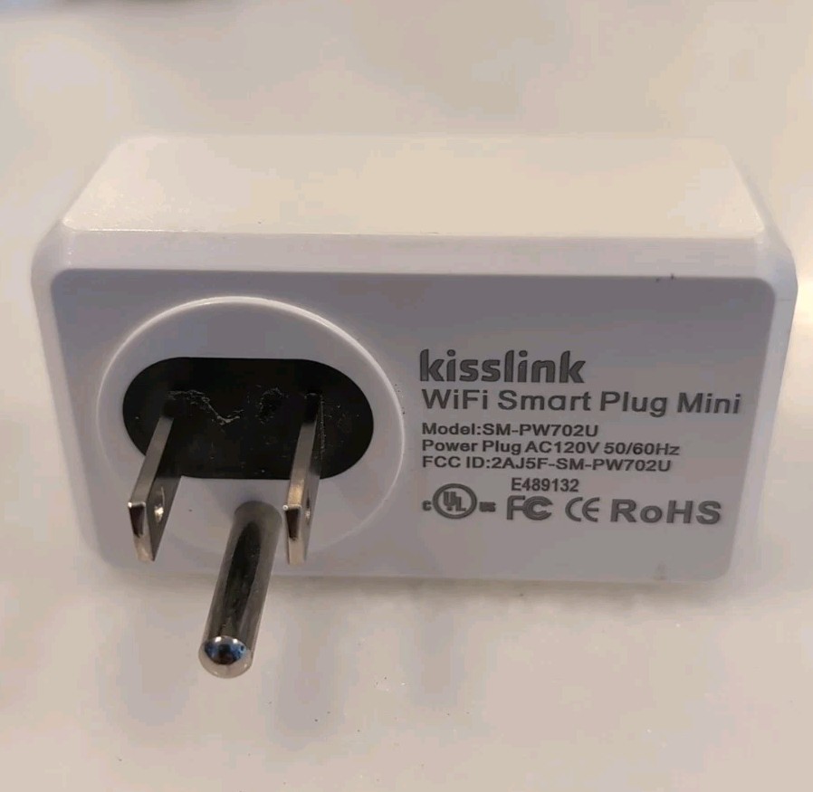 Kisslink Wifi Smart Plug Mini Control & Schedule App SM-PW702U Alexa & Google