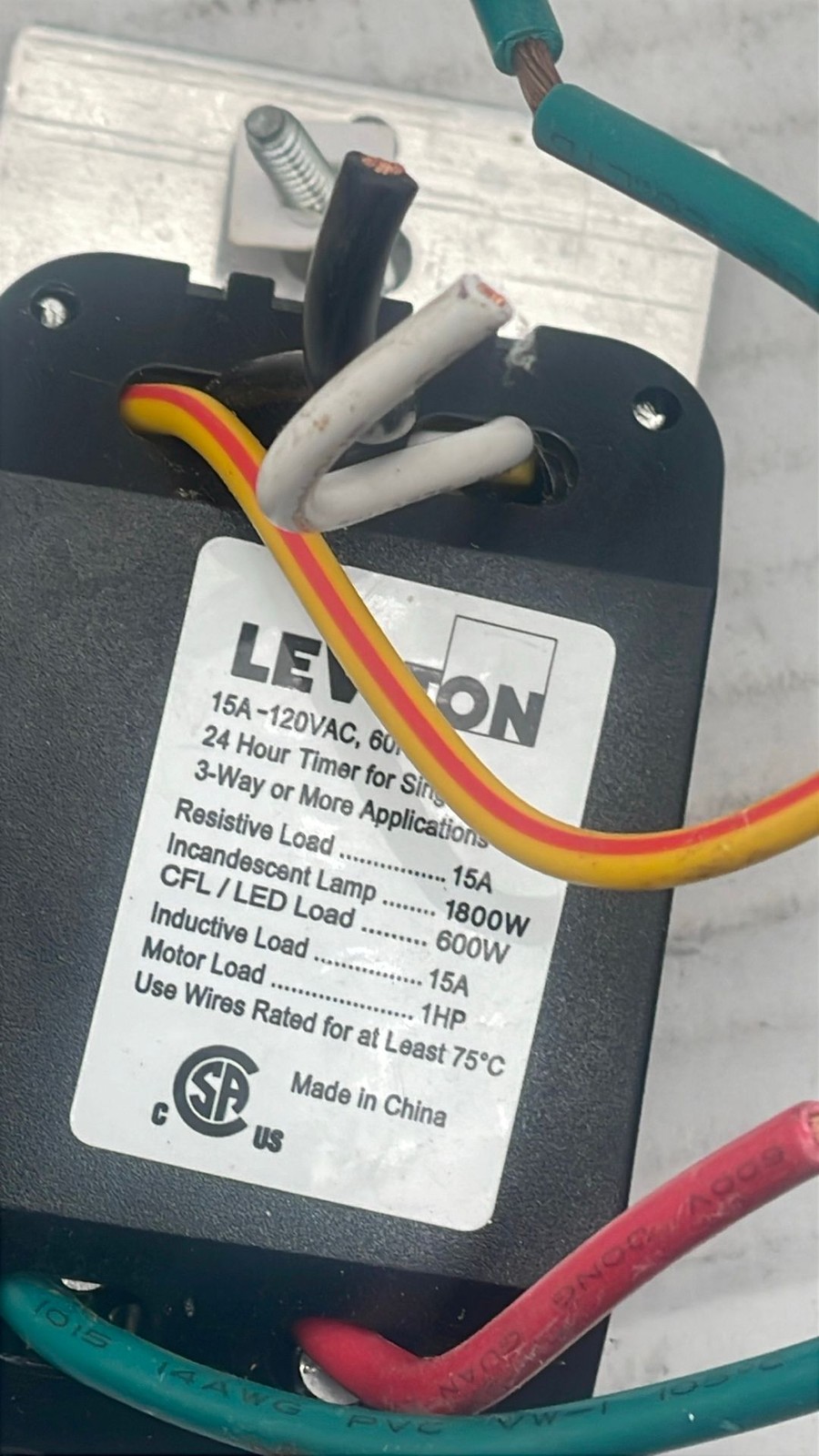 Leviton 15A 120V Digital Timer Light Switches Single Pole 3-Way Lot Of 7