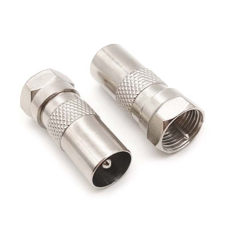 Type Plug Screw Connector Socket to RF Coax Aerial Male Adapter