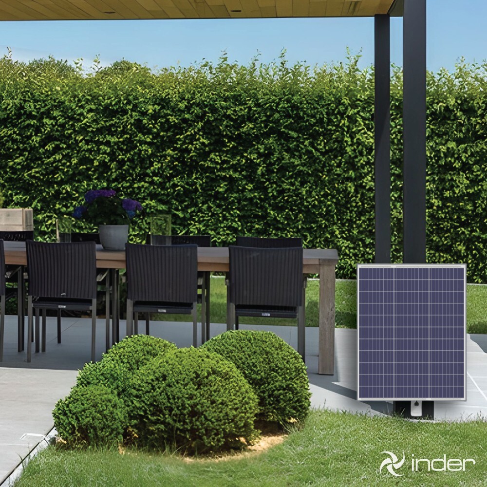 [INDER] Solar Panel Plug and Play: 100W 120V AC with micro inverter Kit Solar