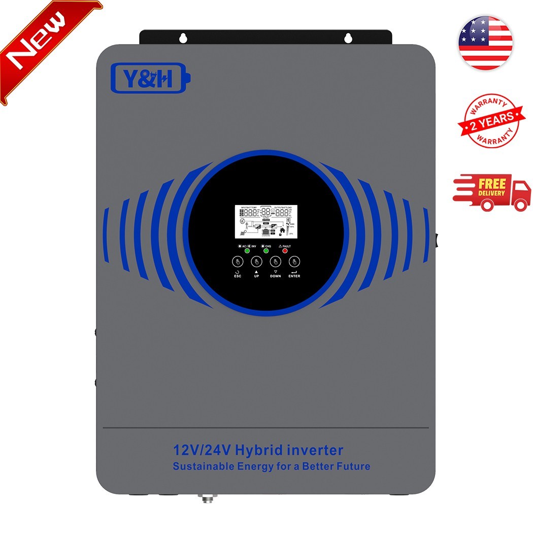 4.2KW 12/24V Solar Hybrid Inverter AC230V MPPT 100A Controller Max PV DC55V-500V