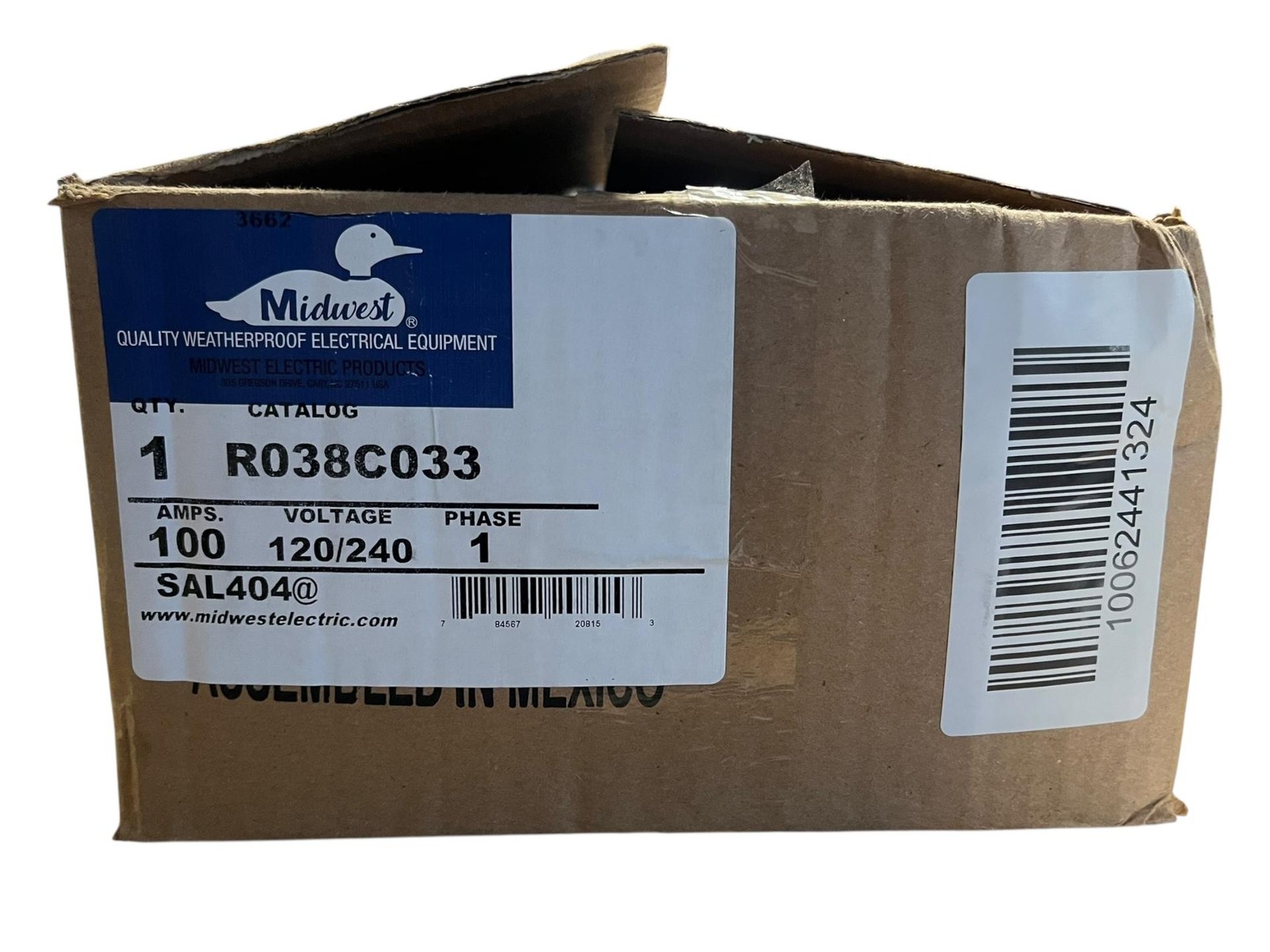 Midwest R038C033 100A Surface Metered 20/20-GFCI/20-GFCI