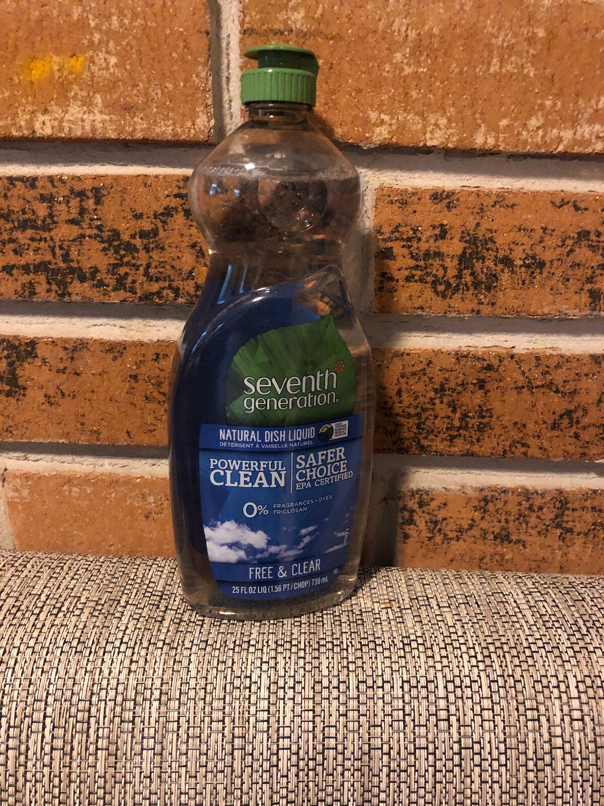 Seventh Generation Natural Dish Liquid Free Clear 25 fl oz 739 ml