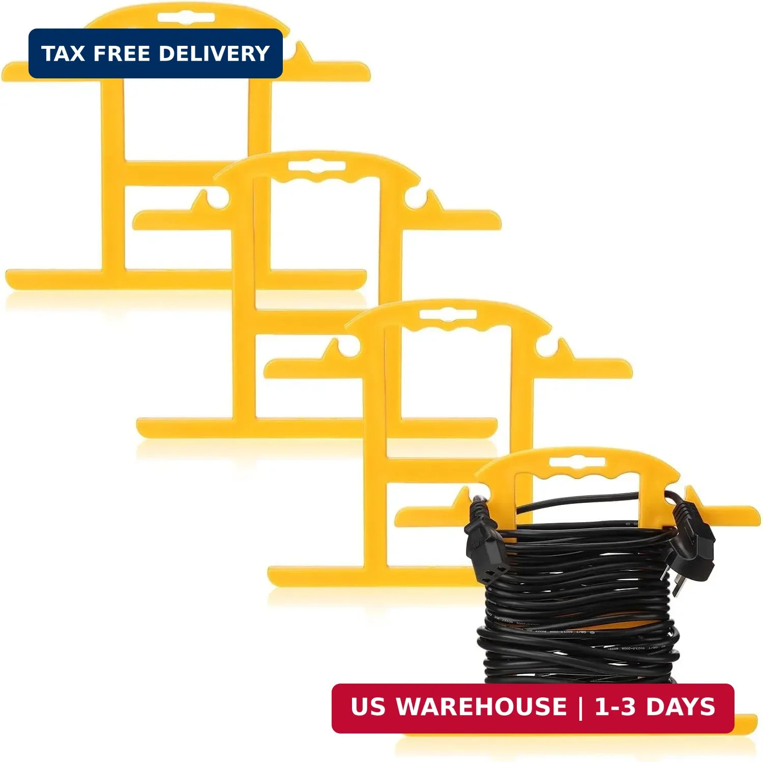 4Pcs ABS Heavy Duty Extension Cord Storage Reel Christmas Light Storage Holder P