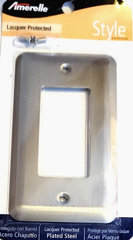 New Lacquered Metal Switch Plate