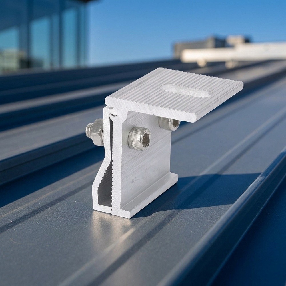 Roof Folding Clamp for PV Panel Mounting Aluminium Alloy Construction 1-4 pcs