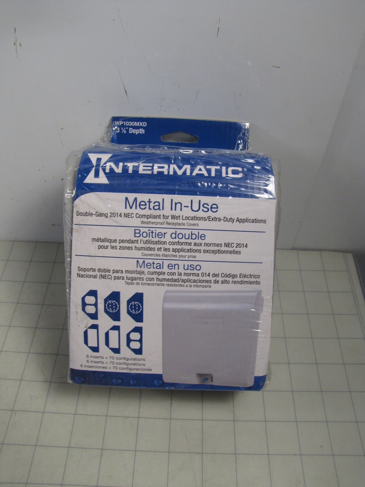 Intermatic WP1030MXD 3-1/8″ Depth In-Use Waterproof Receptacle Double Gang Cover