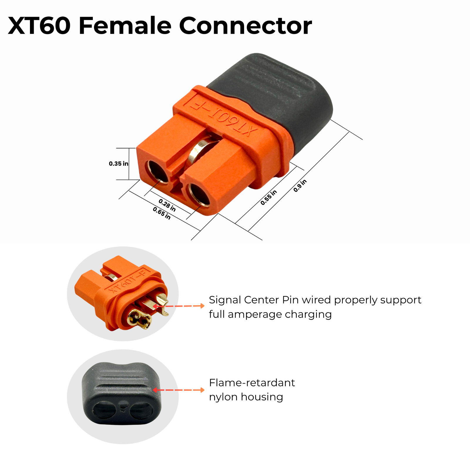 10AWG Battery Solar Cable for Anderson Powerpole to XT60i Male Female Connector