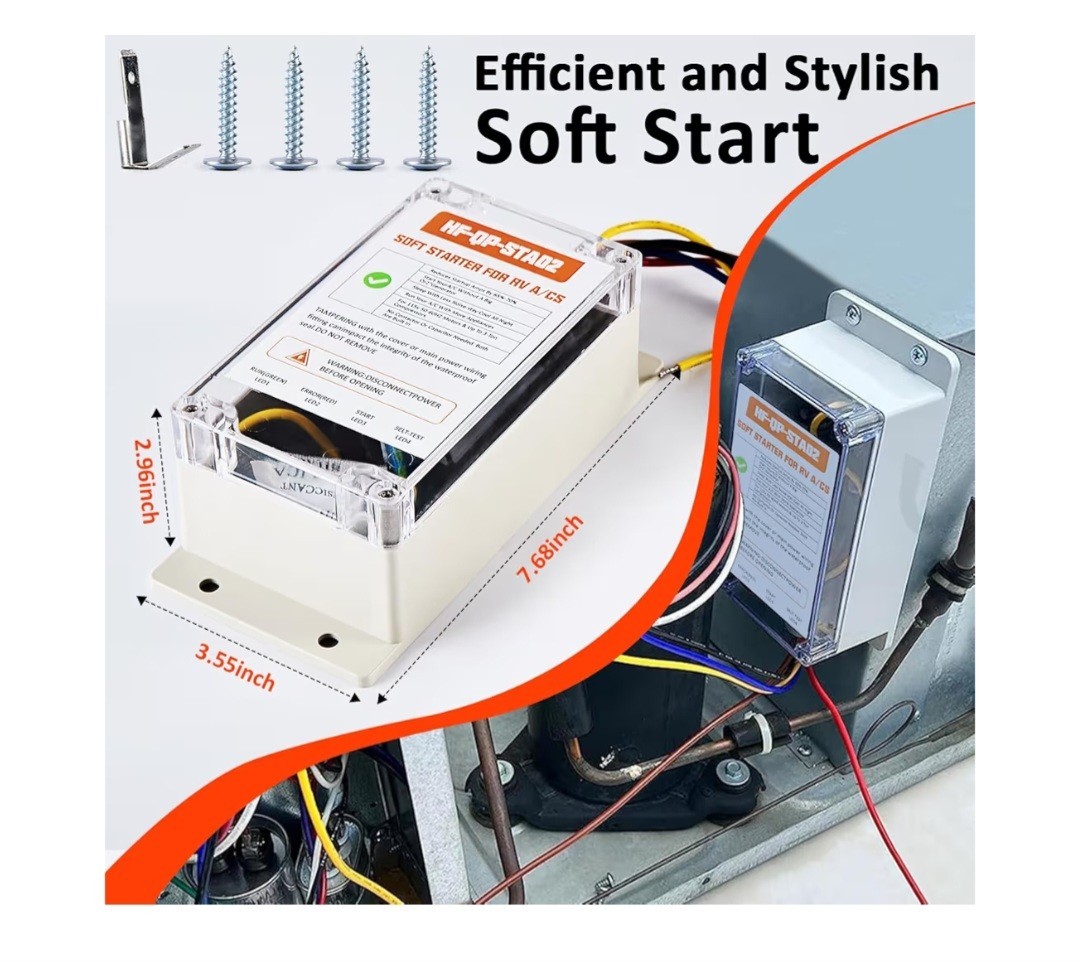Soft Start for RV Air Conditioner, Upgraded HVAC RV AC Soft Start Kit for RV,