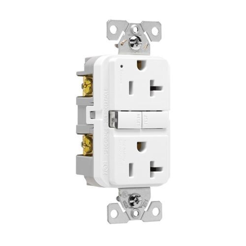1pcs – EATON GF20W GFCI 20A 125V White Slim Receptacle