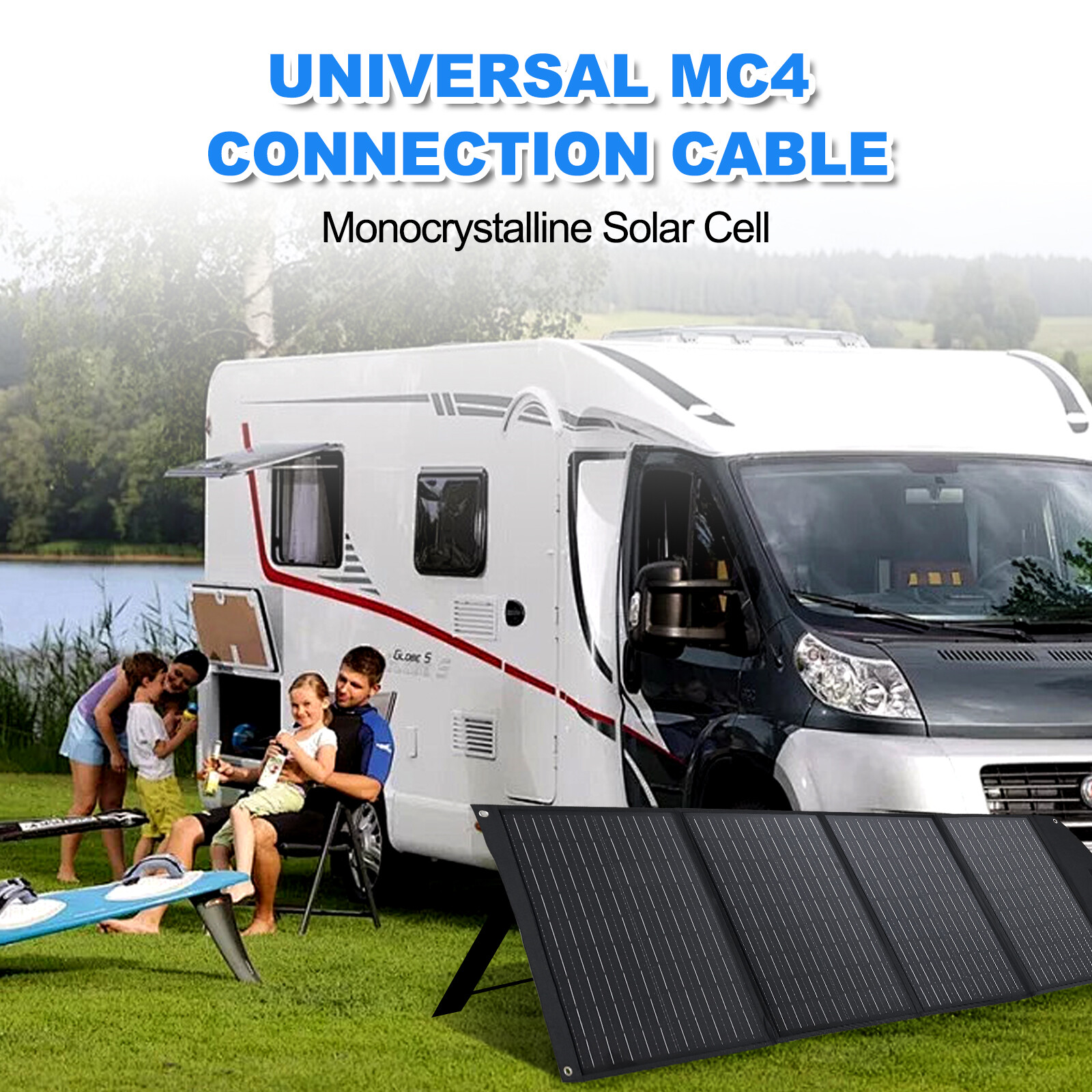 Portable 110W Solar Panel Waterproof IP65 Foldable Solar Panel Kits for Outdoor