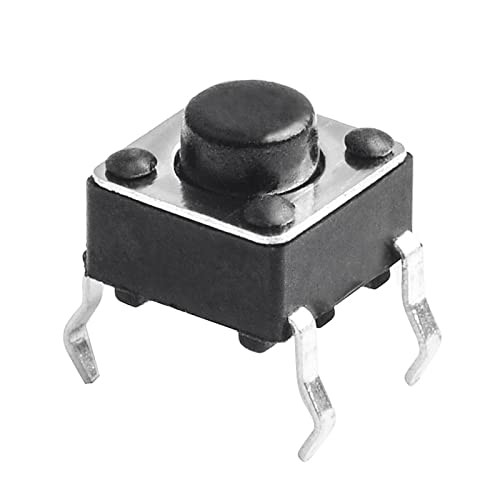 120 Pcs 6 x 6mm x 5mm Momentary Tactile Tact Push Button Switch for PCB 4 Pin
