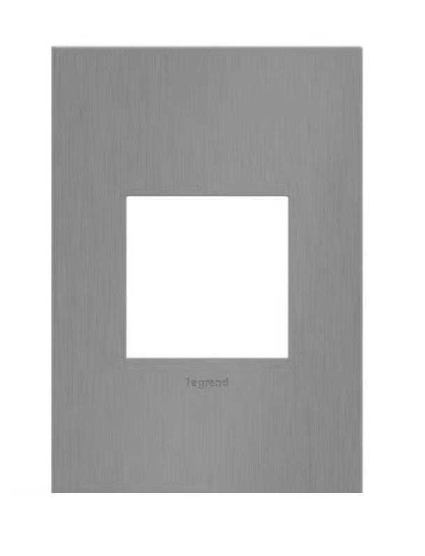 Legrand: Brushed Black Nickel, 1-Gang Wall Plate AWC1G2BBN4