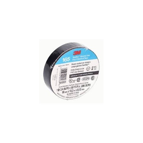 2 3M 1700 165 Temflex Insulated Vinyl Black Electrical Tape 3/4″ x 60′ FT