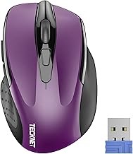 TECKNET Wireless Mouse, 2.4G Ergonomic Optical Mouse, Computer Mouse for Laptop,