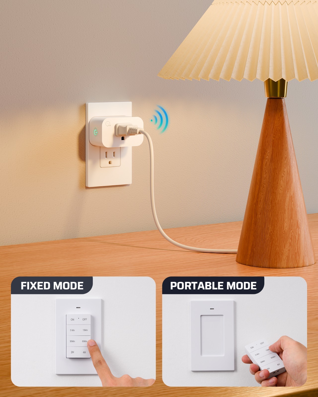 DEWENWILS Remote Control Outlet with Timer,Indoor Remote Timer Outlet,FCC Listed