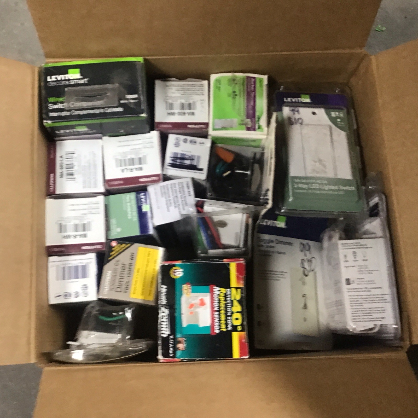 A Lot Of 20 New Switches , , Dimmers And Timing Switches Motion, Detect ￼￼￼￼￼