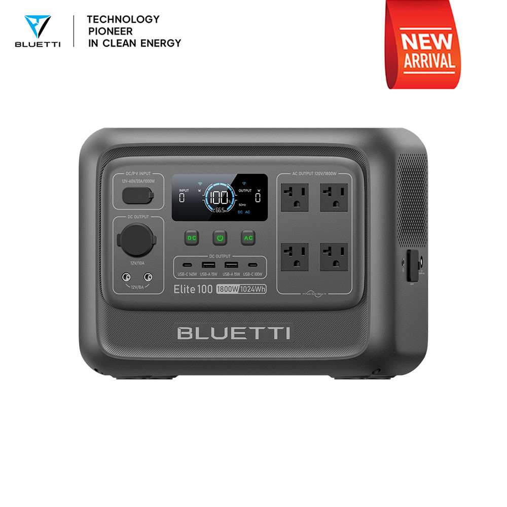 BLUETTI Elite 100 V2 1024Wh 1800W Portable Power Station for Emergency Camping